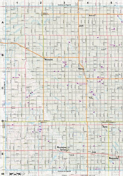 South Dakota Atlas & Gazetteer Page 44 Preview 1
