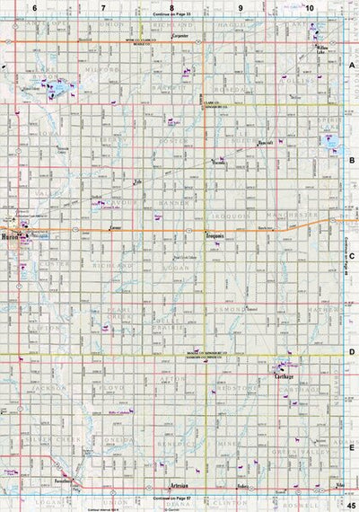 South Dakota Atlas & Gazetteer Page 45 Preview 1