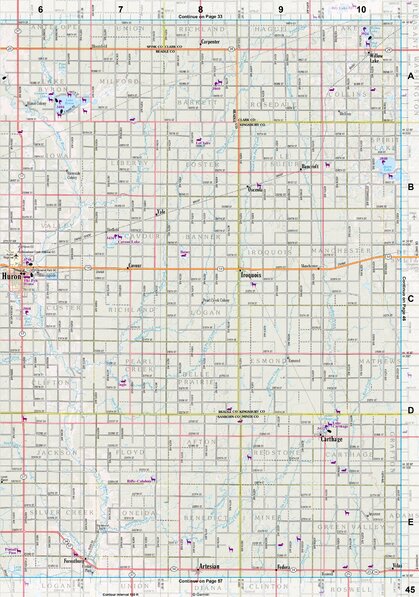South Dakota Atlas & Gazetteer Page 45 Preview 1