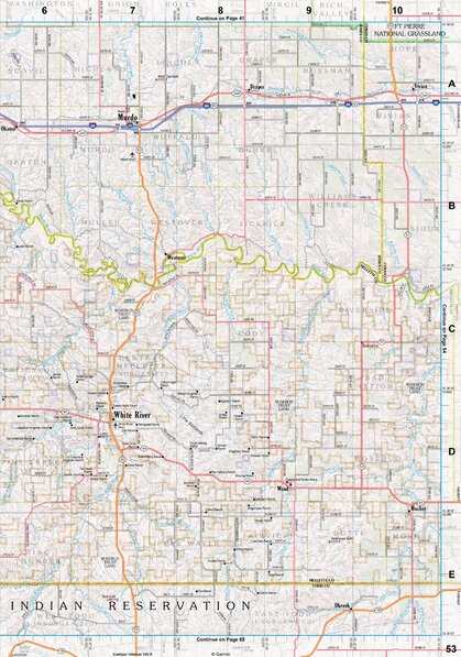 South Dakota Atlas & Gazetteer Page 53 Preview 1