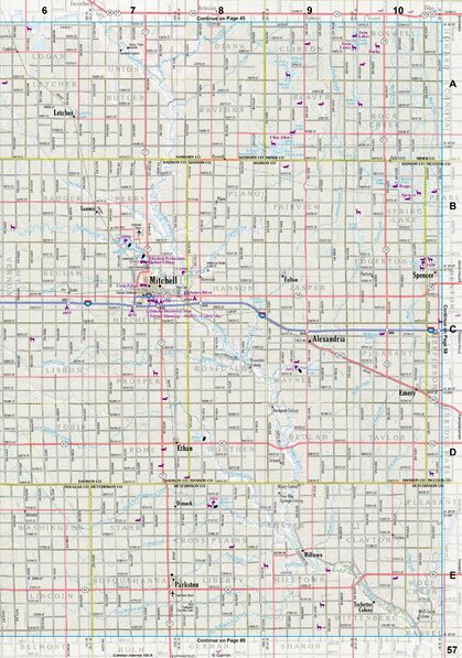 South Dakota Atlas & Gazetteer Page 57 Preview 1