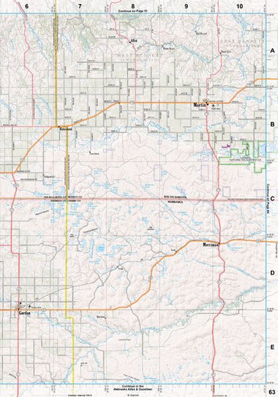 South Dakota Atlas & Gazetteer Page 63 Preview 1