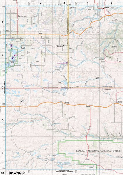 South Dakota Atlas & Gazetteer Page 64 Preview 1