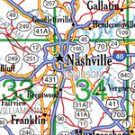 Tennessee Atlas & Gazetteer Overview Map Preview 3