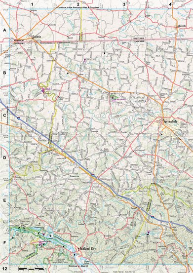 Tennessee Atlas & Gazetteer Page 12 Preview 1