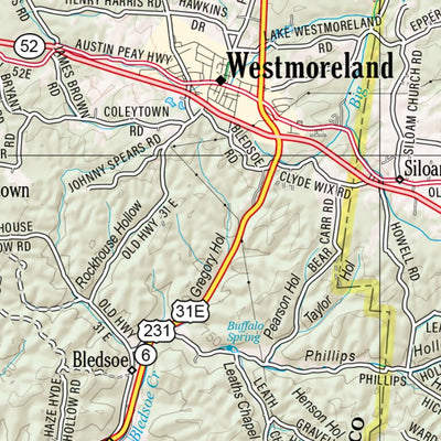 Tennessee Atlas & Gazetteer Page 14 Preview 3