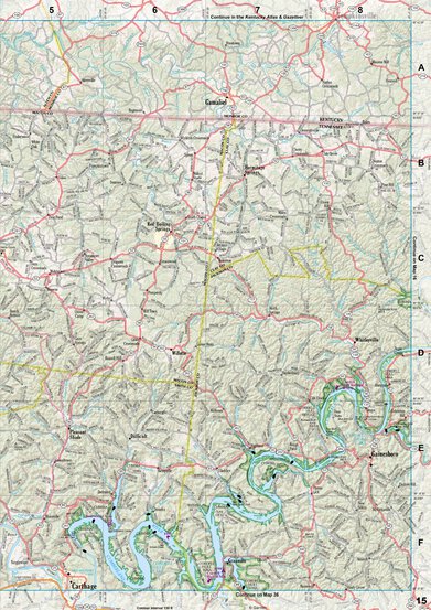 Tennessee Atlas & Gazetteer Page 15 Preview 1