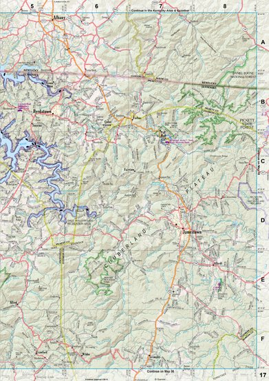 Tennessee Atlas & Gazetteer Page 17 Preview 1