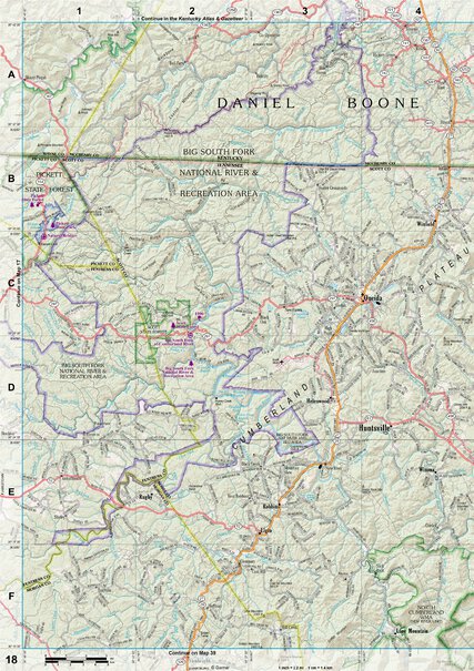 Tennessee Atlas & Gazetteer Page 18 Preview 1