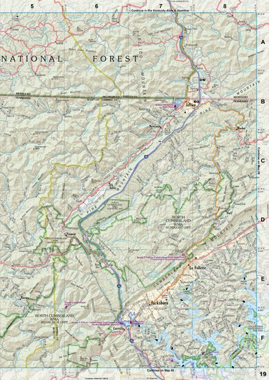Tennessee Atlas & Gazetteer Page 19 Preview 1