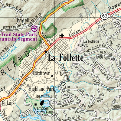 Tennessee Atlas & Gazetteer Page 19 Preview 3