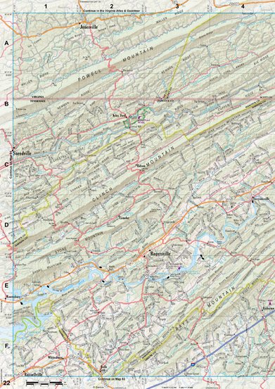 Tennessee Atlas & Gazetteer Page 22 Preview 1