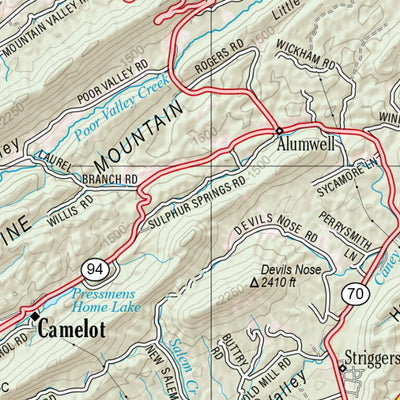 Tennessee Atlas & Gazetteer Page 22 Preview 2