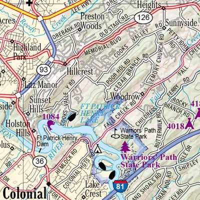 Tennessee Atlas & Gazetteer Page 23 Preview 3