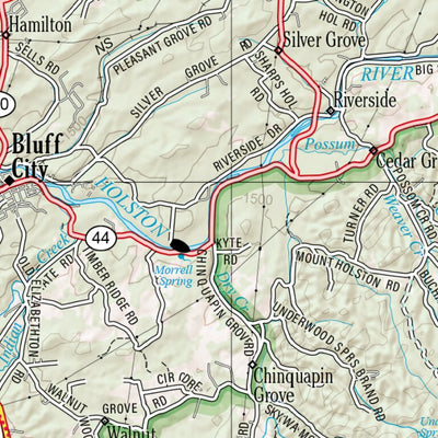 Tennessee Atlas & Gazetteer Page 24 Preview 2