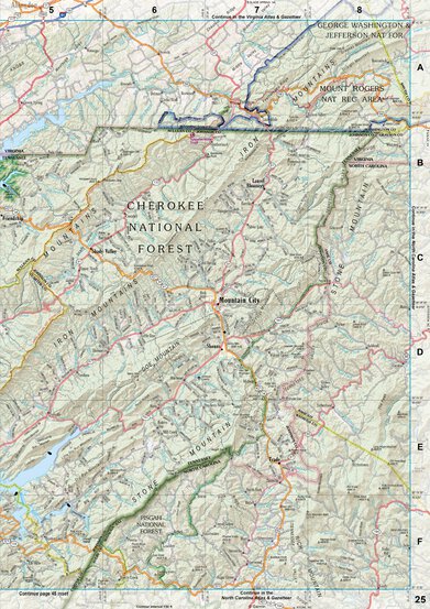 Tennessee Atlas & Gazetteer Page 25 Preview 1
