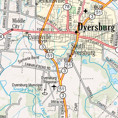 Tennessee Atlas & Gazetteer Page 27 Preview 2