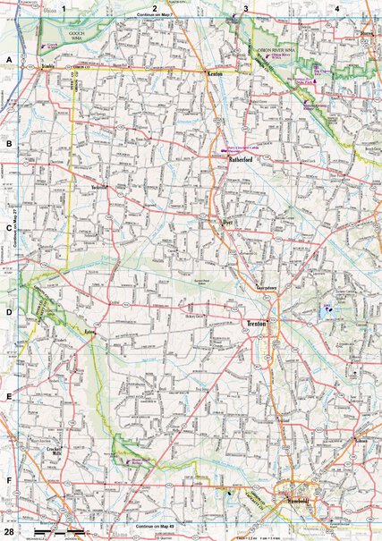 Tennessee Atlas & Gazetteer Page 28 Preview 1