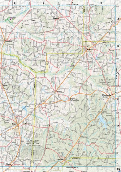 Tennessee Atlas & Gazetteer Page 29 Preview 1