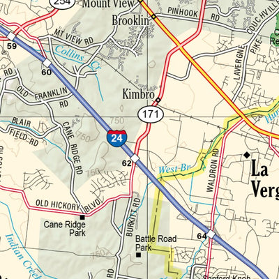 Tennessee Atlas & Gazetteer Page 34 Preview 2