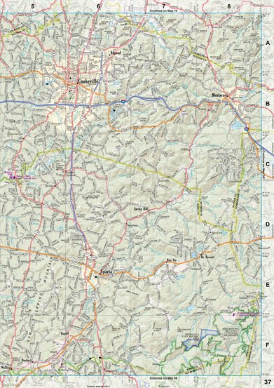 Tennessee Atlas & Gazetteer Page 37 Preview 1