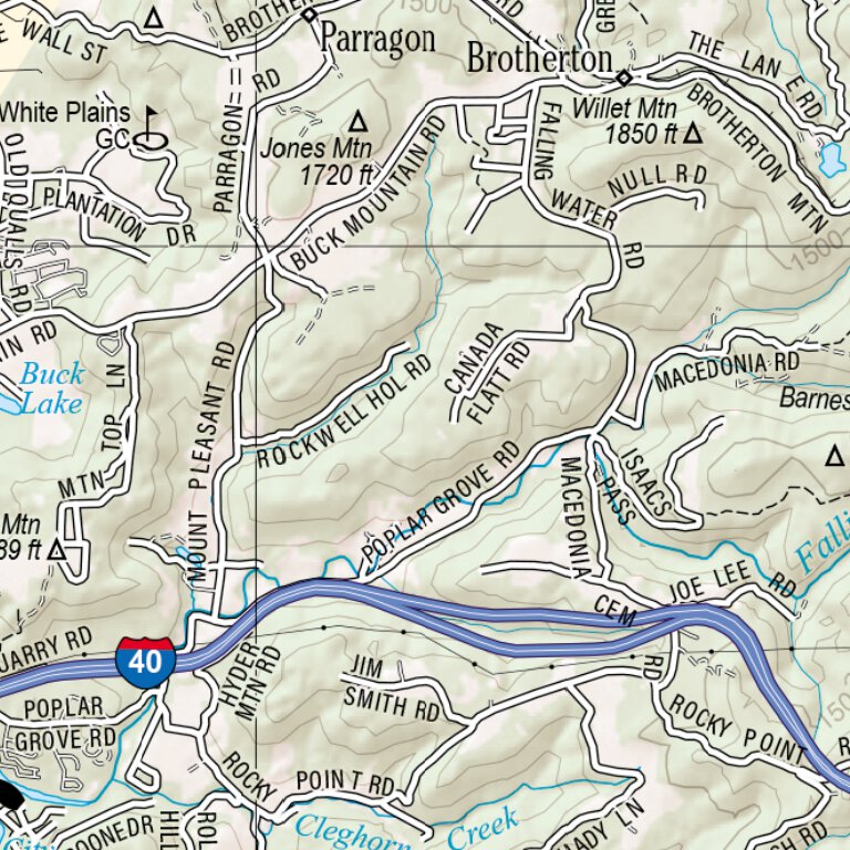 Tennessee Atlas & Gazetteer Page 37 Map by Garmin | Avenza Maps