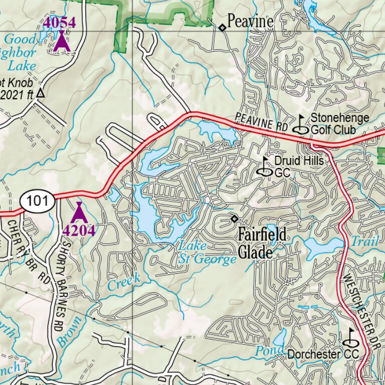 Tennessee Atlas & Gazetteer Page 38 Map by Garmin | Avenza Maps