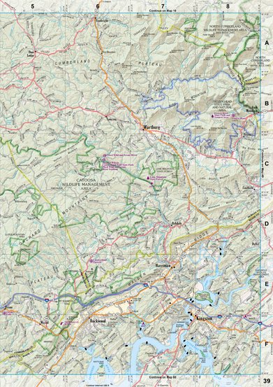 Tennessee Atlas & Gazetteer Page 39 Preview 1