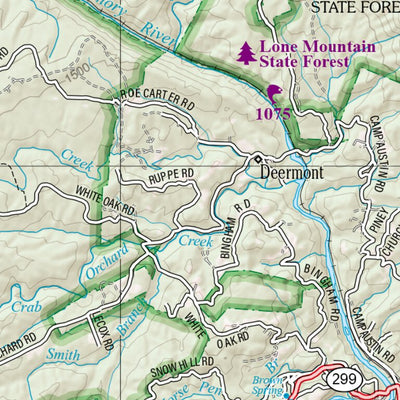 Tennessee Atlas & Gazetteer Page 39 Preview 2
