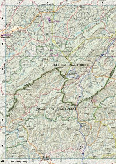 Tennessee Atlas & Gazetteer Page 44 Preview 1