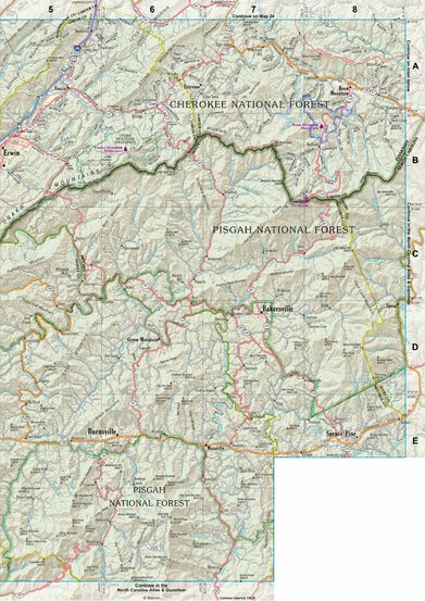 Tennessee Atlas & Gazetteer Page 45 Preview 1