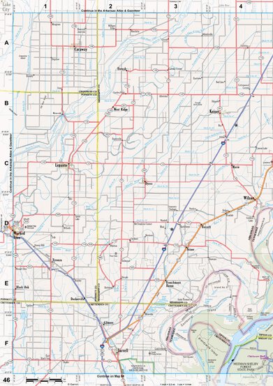 Tennessee Atlas & Gazetteer Page 46 Preview 1