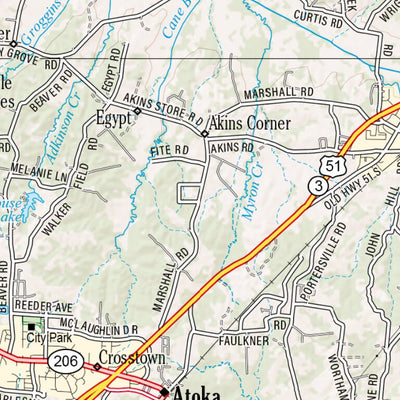 Tennessee Atlas & Gazetteer Page 47 Preview 3