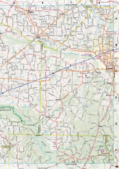 Tennessee Atlas & Gazetteer Page 49 Preview 1