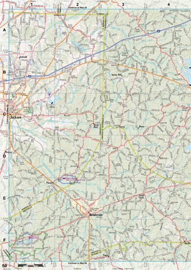 Tennessee Atlas & Gazetteer Page 50 Preview 1