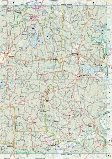 Tennessee Atlas & Gazetteer Page 51 Preview 1