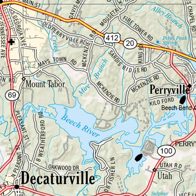 Tennessee Atlas & Gazetteer Page 51 Preview 3