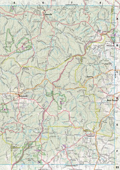Tennessee Atlas & Gazetteer Page 53 Preview 1