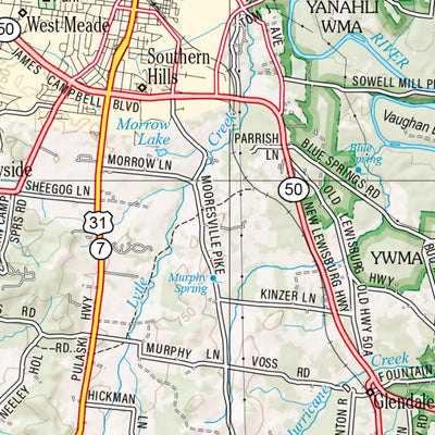 Tennessee Atlas & Gazetteer Page 54 Preview 2