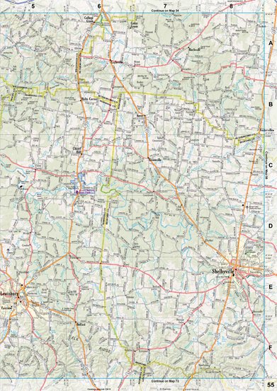 Tennessee Atlas & Gazetteer Page 55 Preview 1
