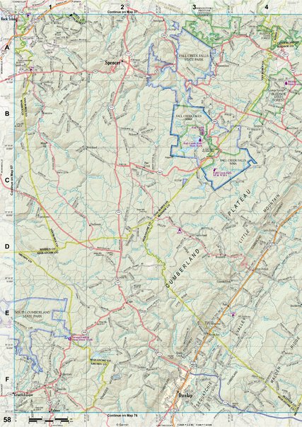 Tennessee Atlas & Gazetteer Page 58 Preview 1