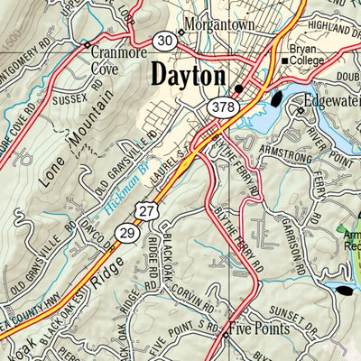 Tennessee Atlas & Gazetteer Page 59 Preview 3