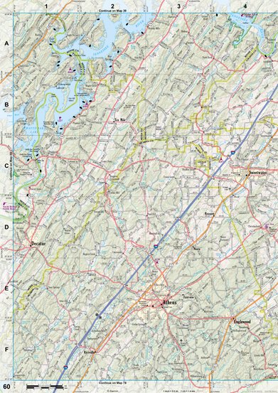 Tennessee Atlas & Gazetteer Page 61 Preview 1