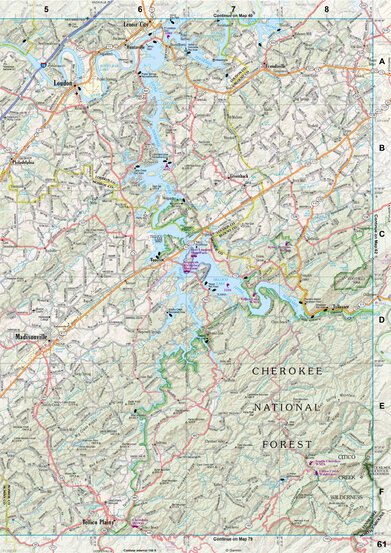 Tennessee Atlas & Gazetteer Page 62 Preview 1