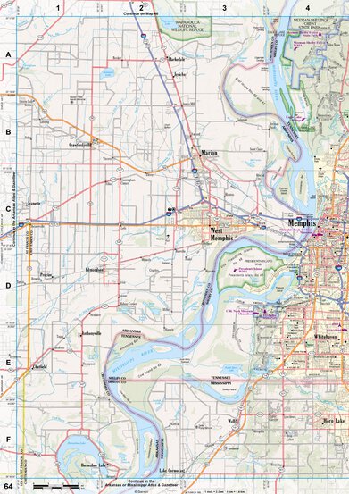 Tennessee Atlas & Gazetteer Page 65 Preview 1