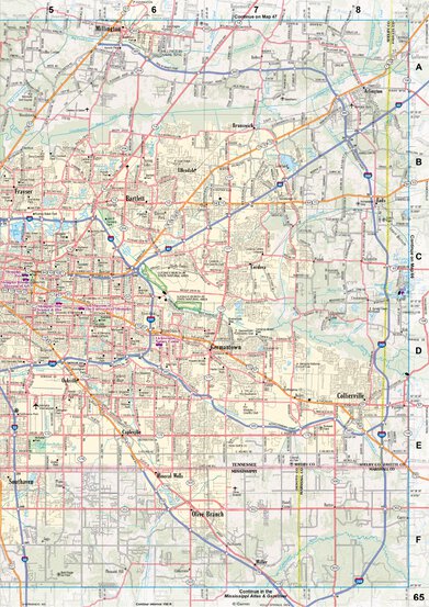 Tennessee Atlas & Gazetteer Page 66 Preview 1