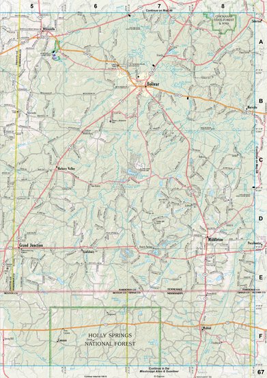 Tennessee Atlas & Gazetteer Page 68 Preview 1