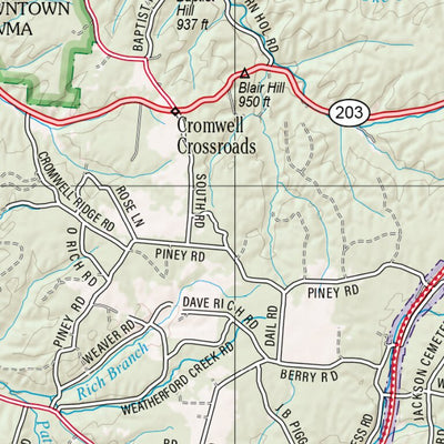 Tennessee Atlas & Gazetteer Page 71 Preview 2