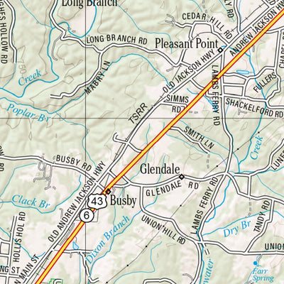 Tennessee Atlas & Gazetteer Page 72 Preview 2