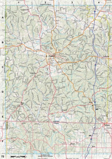 Tennessee Atlas & Gazetteer Page 73 Preview 1